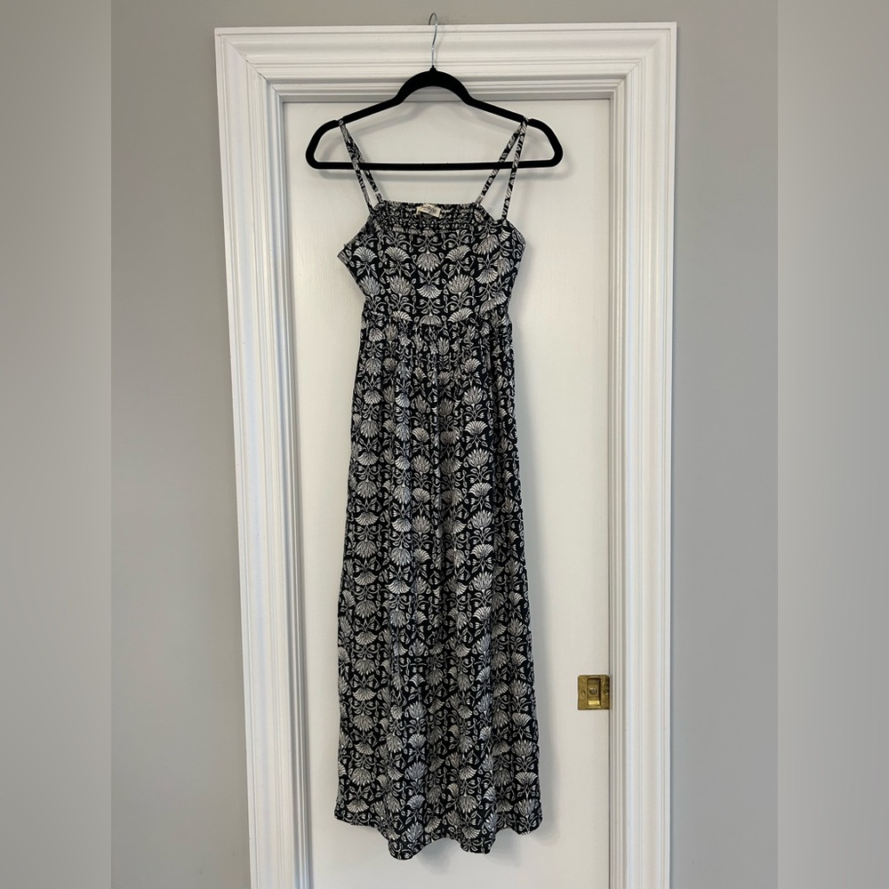Natural Life Black and White Patterned Maxi Dress